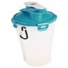 FLAMINGO 2-in-1 Pet Traveling Cup - Water/Food Trinka Blue/Grey