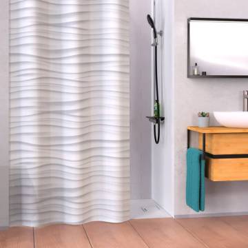 EISL Shower Curtain with White Wave - 200x180 cm | Hipomarket