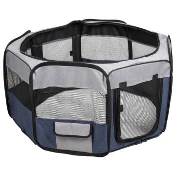 FLAMINGO Pet Playpen Flavio 84x84x43 cm M Blue | Hipomarket