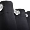 Elegant Blackout Curtains with Metal Rings - 2 pcs 135x245 cm