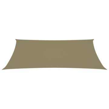 Sunshade Sail Oxford Fabric 2x4.5m - Beige | Hipo Market