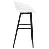 Stylish White Bar Chairs - Set of 2 | HipoMarket UK