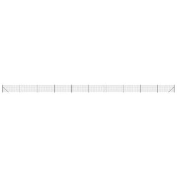 Wire Mesh Fence with Flange Anthracite - 1x25 m for Secure Barriers