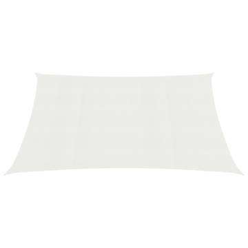 White Sunshade Sail 2x2.5m | HDPE UV & Mould Resistant