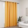 Linen-Look Blackout Curtains with Grommets Yellow 290x245cm Colour yellow Size 290 x 245 cm Quantity in Package 1 