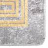 Washable Grey Rug 80x150 cm | Anti-Slip Design