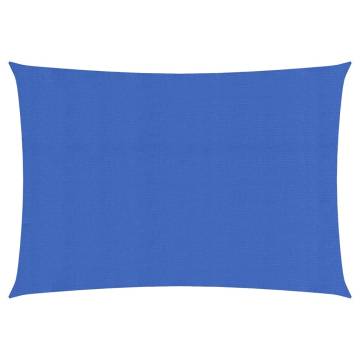 Sunshade Sail 2x4m Blue - 160g/m² HDPE for Outdoor Spaces