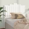 Bed Headboard White 106x4x110 cm Solid Wood Pine Colour white Size 106 x 110 cm Quantity in Package 1 