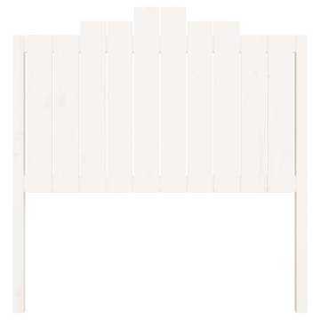 Stylish White Bed Headboard | Solid Pine Wood 106x4x110 cm