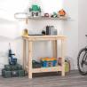 Work Bench 80x50x80 cm Solid Wood Pine Colour natural Size 80 x 50 x 80 cm Quantity in Package 1 