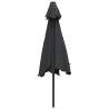 Outdoor Parasol 300 cm with Metal Pole - Black | Hipo Market