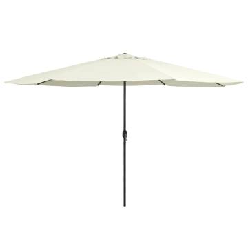 Outdoor Parasol with Metal Pole 400 cm - Sand White | Hipo Market