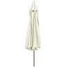 Outdoor Parasol with Metal Pole 400 cm - Sand White | Hipo Market