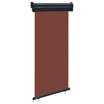 Balcony Side Awning 105x250 cm Brown - Stylish & Functional