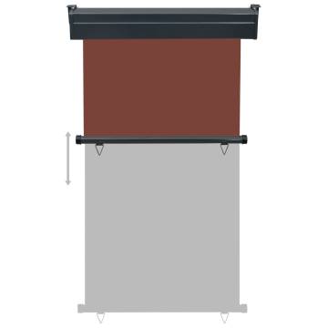 Balcony Side Awning 105x250 cm Brown - Stylish & Functional