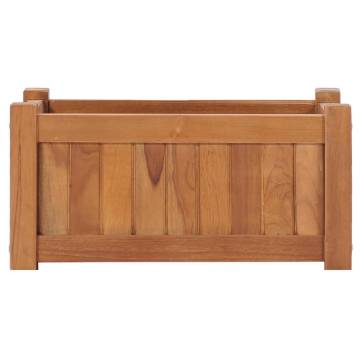 Raised Bed 50x25x25 cm - Solid Teak Wood Planter