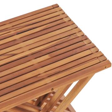 Folding Stool - Solid Teak Wood | Durable & Stylish | HipoMarket