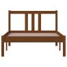 Honey Brown Solid Wood Bed Frame 90x200 cm - HipoMarket