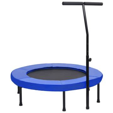 Fitness Trampoline With Handle & Safety Pad - 102 cm