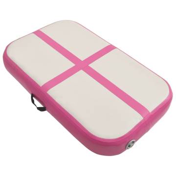 Inflatable Gymnastics Mat with Pump - 60x100x15 cm PVC Pink