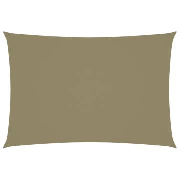 Sunshade Sail Oxford Fabric 3x5m Rectangular - Beige