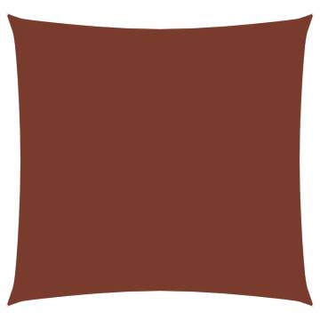 Terracotta Sunshade Sail - 2.5x2.5m Oxford Fabric