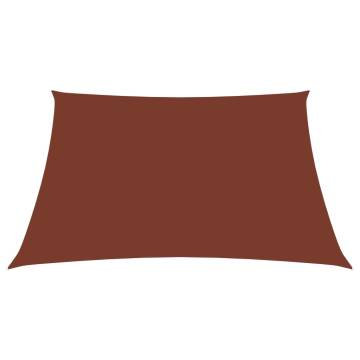 Terracotta Sunshade Sail - 2.5x2.5m Oxford Fabric