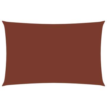 Terracotta Sunshade Sail - 2x4.5m Oxford Fabric | HipoMarket