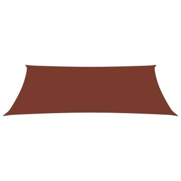 Terracotta Sunshade Sail - 2x4.5m Oxford Fabric | HipoMarket