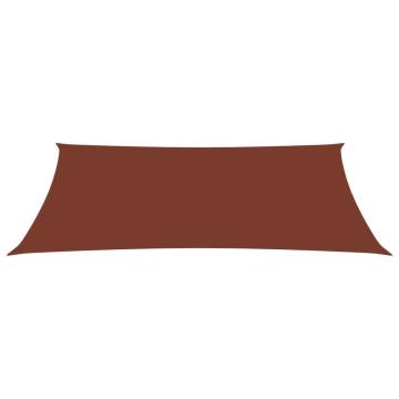 Sunshade Sail Oxford Fabric Rectangular 3x5m - Terracotta