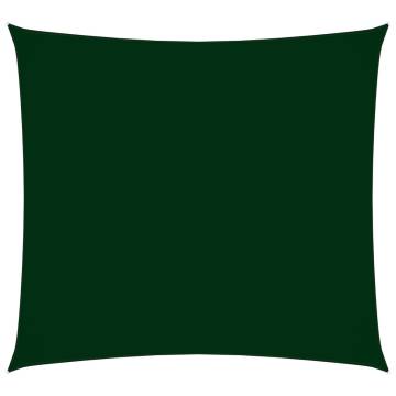 Dark Green Sunshade Sail 7x7 m | Oxford Fabric for Outdoor Use