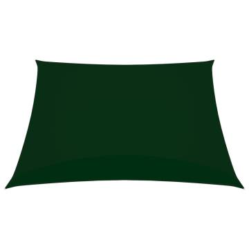 Dark Green Sunshade Sail 7x7 m | Oxford Fabric for Outdoor Use