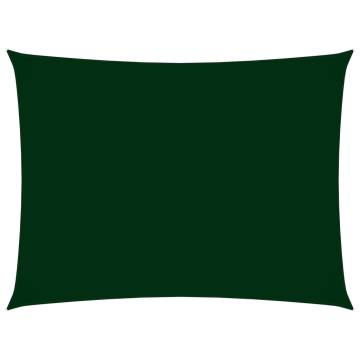 Sunshade Sail Oxford Fabric 2x4.5m Dark Green | HipoMarket