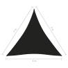 Black Triangular Sunshade Sail 3x3m - Oxford Fabric | HipoMarket