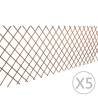 Willow Trellis Fence Set - 5 Pcs, 180x90 cm | HipoMarket UK