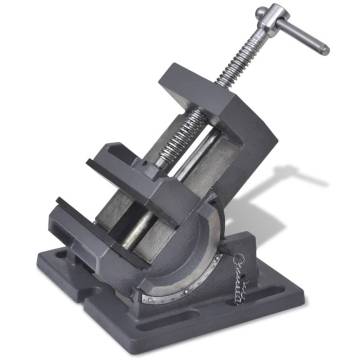 Manually Operated Tilting Drill Press Vice 110 mm | HipoMarket