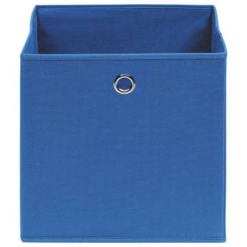 10 Pcs Blue Storage Boxes | Non-woven Fabric 28x28 cm