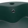 Luxury Matt Dark Green Wash Basin - 36x13 cm Ceramic