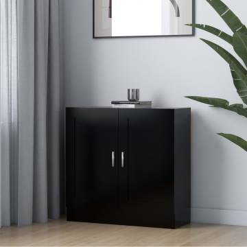 Book Cabinet Black 82.5x30.5x80 cm | Stylish Storage Solution