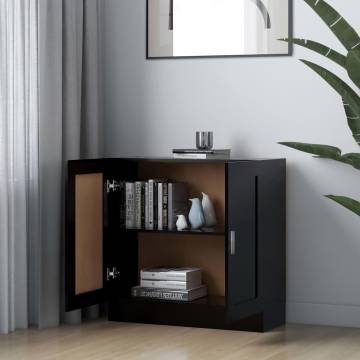 Book Cabinet Black 82.5x30.5x80 cm | Stylish Storage Solution