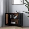 Book Cabinet Black 82.5x30.5x80 cm | Stylish Storage Solution