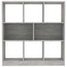 Book Cabinet Concrete Grey - Stylish & Durable Storage Solution