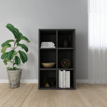 Stylish Black Book Cabinet/Sideboard - 66x30x98 cm