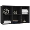 Stylish Black Book Cabinet/Sideboard - 66x30x98 cm