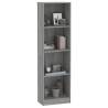 4-Tier Grey Sonoma Book Cabinet | Stylish & Practical Storage