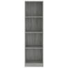 4-Tier Grey Sonoma Book Cabinet | Stylish & Practical Storage