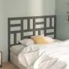 Bed Headboard Grey 126x4x104 cm Solid Wood Pine Colour grey Size 126 x 104 cm Quantity in Package 1 