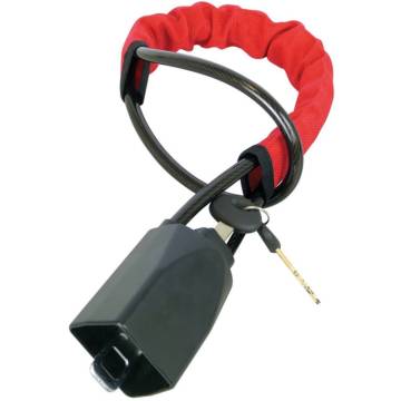 Carpoint Steering Wheel Belt-Lock Red - Enhanced Vehicle Security