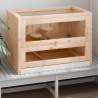 Hamster Cage 60x35.5x42 cm - Solid Wood Fir | Hipo Market