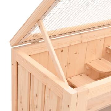 Hamster Cage 60x35.5x42 cm - Solid Wood Fir | Hipo Market